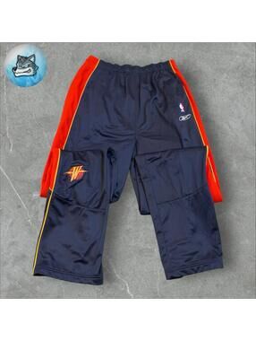 Authentic Golden State Warriors Reebok Team Warm-Up Snap Button Pants 2XLT +8